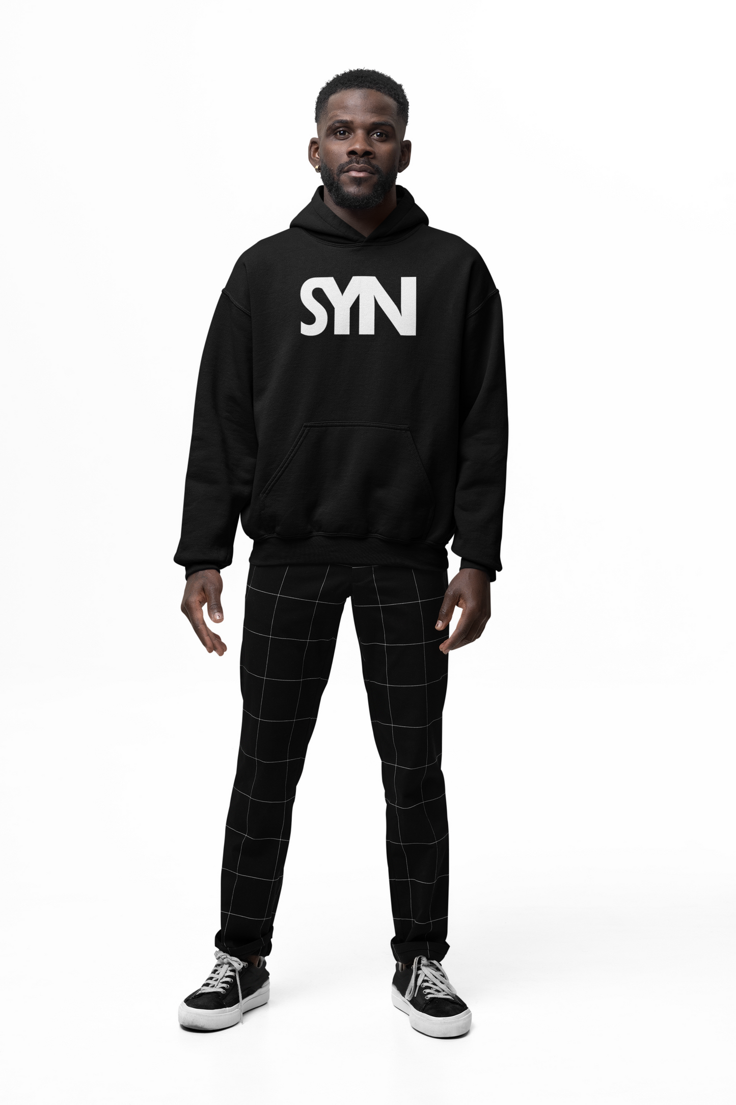 SYNORO Unisex Hooded Sweatshirt- Black