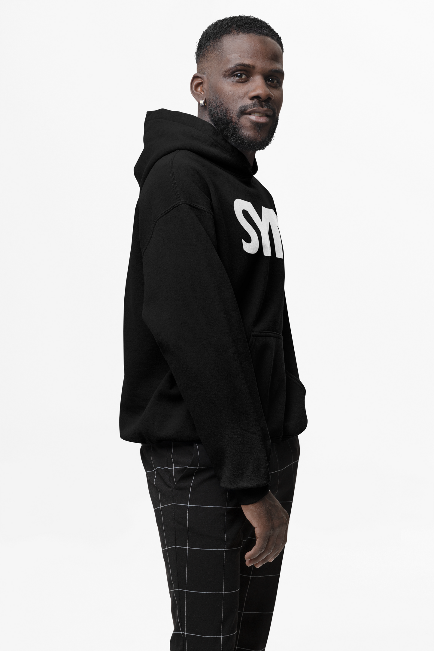 SYNORO Unisex Hooded Sweatshirt- Black