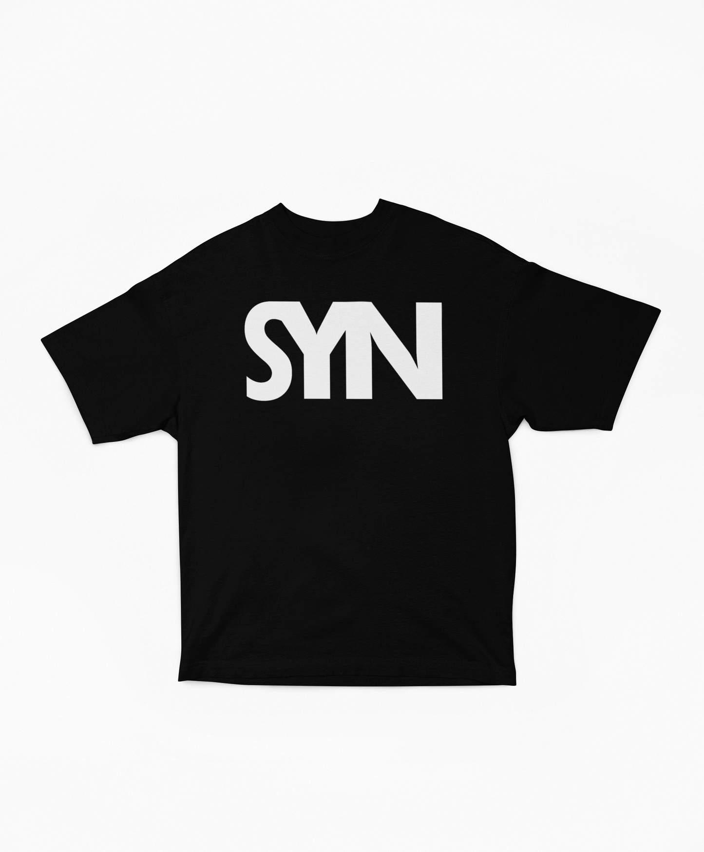 Synoro Unisex Oversized Black T-shirt