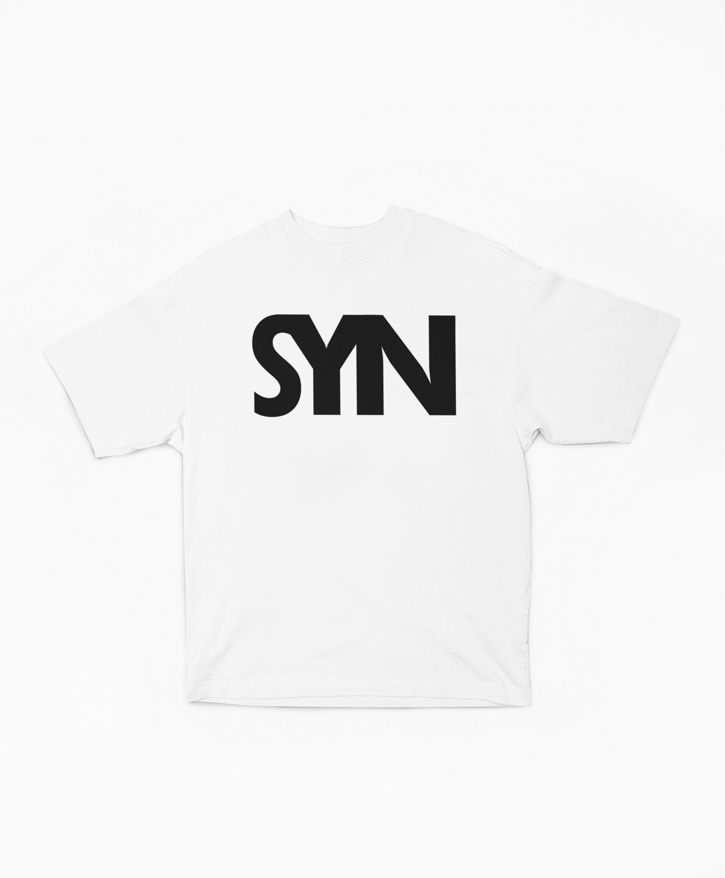 Synoro Unisex Oversized White T-shirt