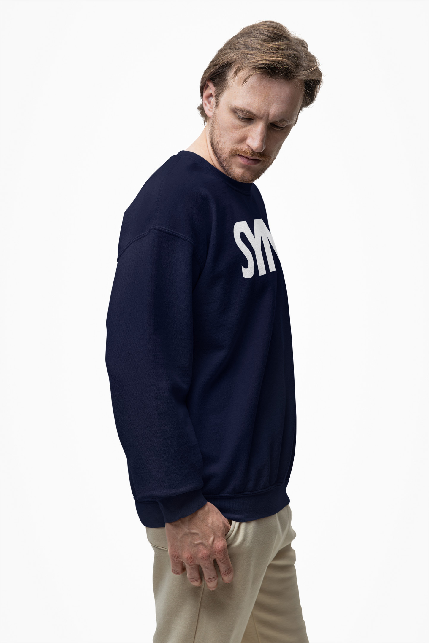 SYNORO Unisex Crewneck Sweatshirt- Navy Blue