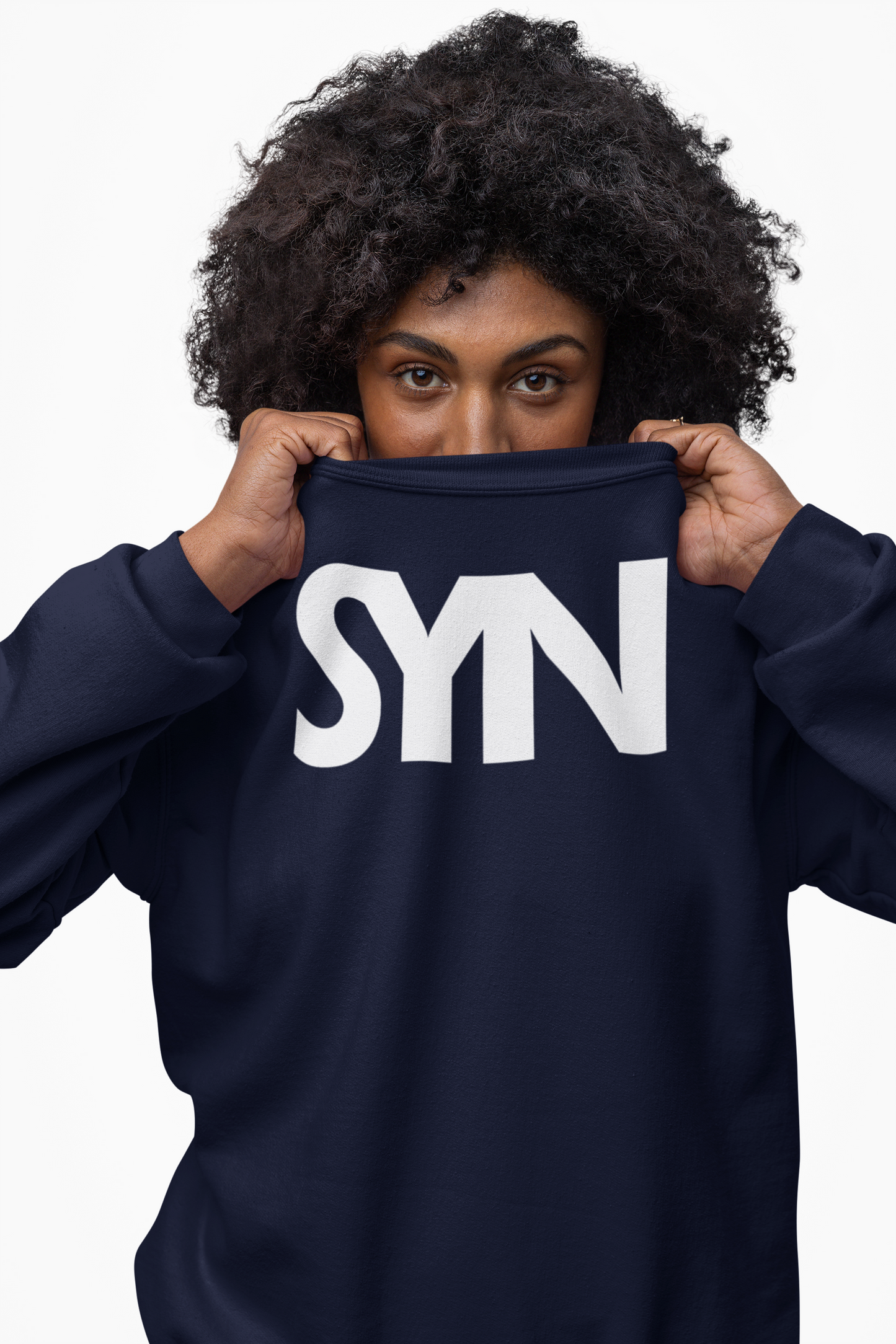 SYNORO Unisex Crewneck Sweatshirt- Navy Blue
