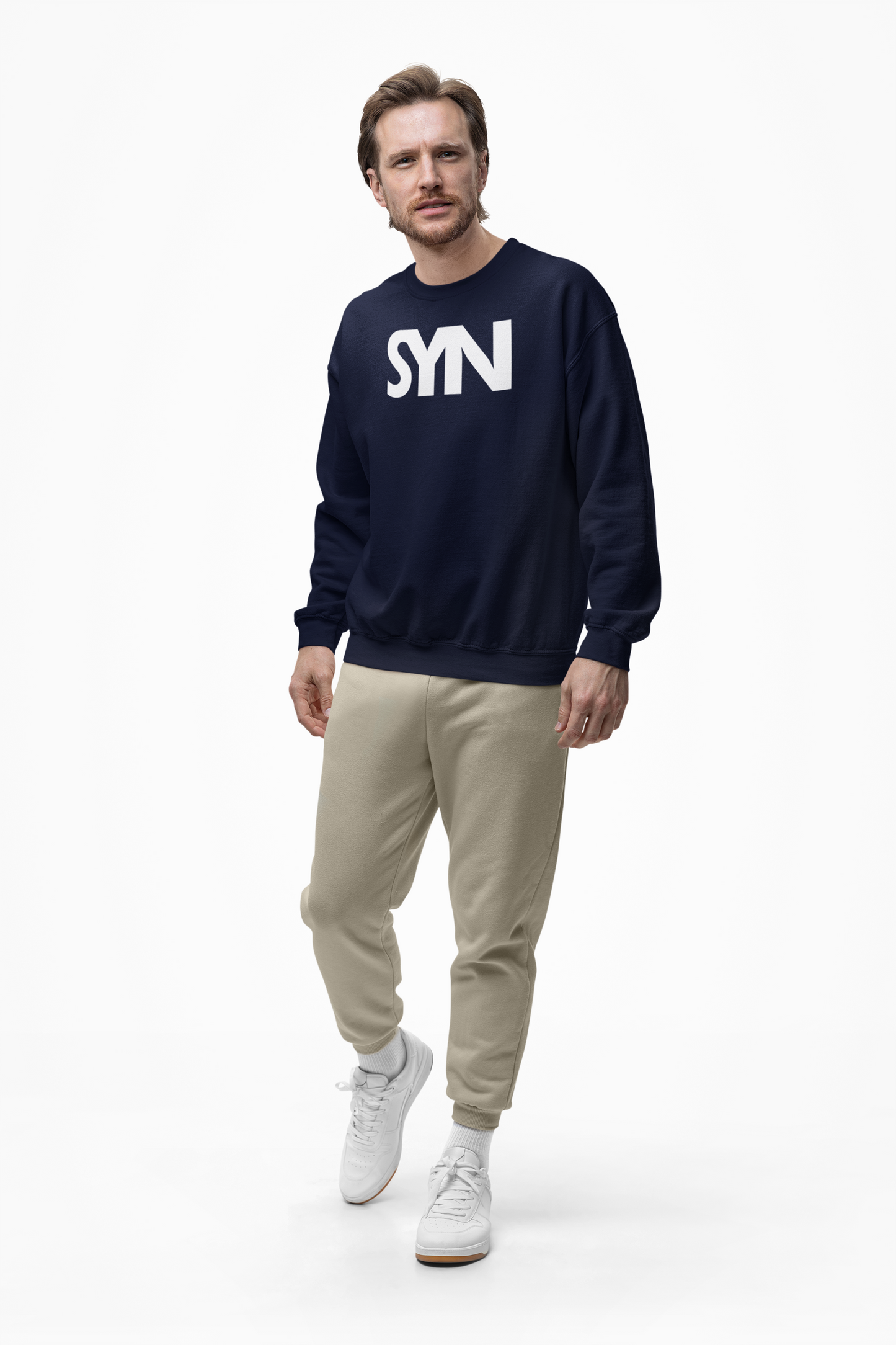 SYNORO Unisex Crewneck Sweatshirt- Navy Blue